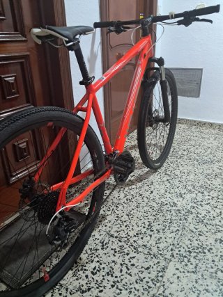 MTB Wolfbike 29 talla L muy ligera Naranja brillo