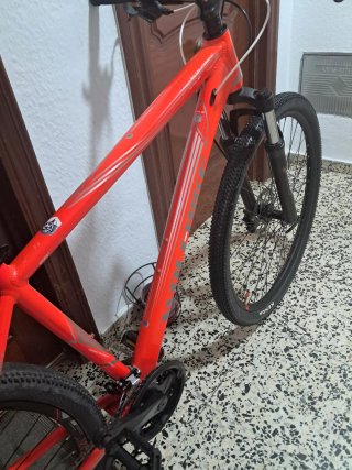 MTB Wolfbike 29 talla L muy ligera Naranja brillo