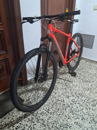 MTB Wolfbike 29 talla L muy ligera Naranja brillo