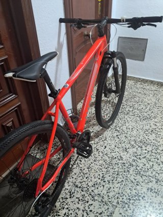 MTB Wolfbike 29 talla L muy ligera Naranja brillo