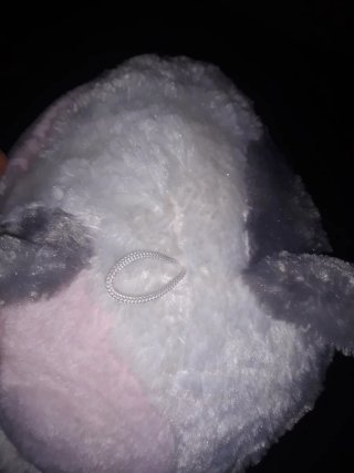 Peluche gato gris y rosa alta calidad