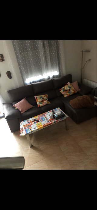 Sofá modular marrón y multicolor Eléctrico