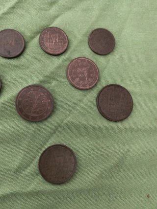 Lote de 8 monedas antiguas