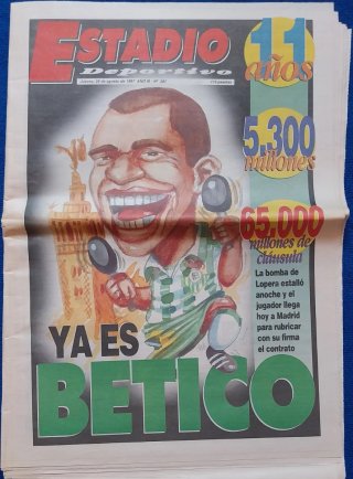 Periodico Estadio Deportivo de Agosto 1997