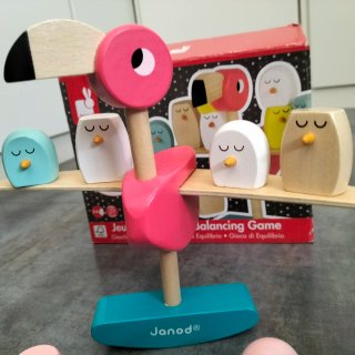 Juego Equilibrio Flamenco Madera Janod