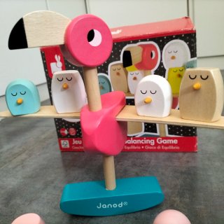 Juego Equilibrio Flamenco Madera Janod