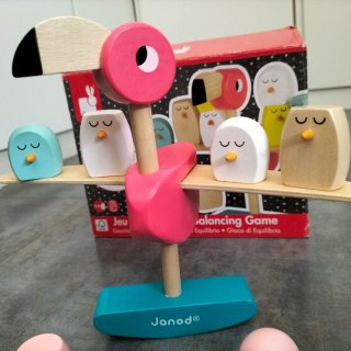 Juego Equilibrio Flamenco Madera Janod