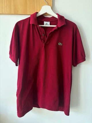Polo Lacoste Hombre Rojo Oscuro