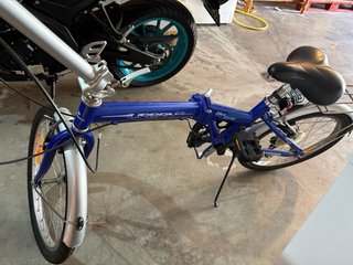 Bicicleta Plegable Azul