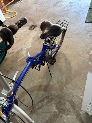 Bicicleta Plegable Azul