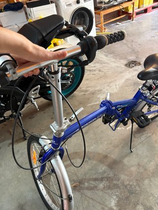 Bicicleta Plegable Azul