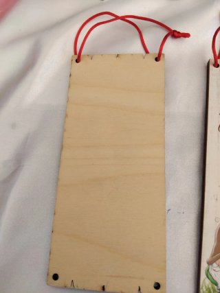 Targhette legno con gnomi e frasi