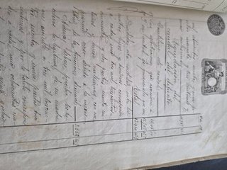 Hijuela sello 1a clase 100 pesetas Murcia 1890