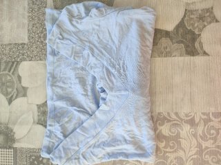 Jersey azul manga larga