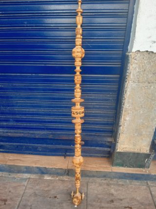 Tótem madera tallada mano 162cm