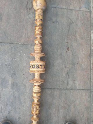 Tótem madera tallada mano 162cm