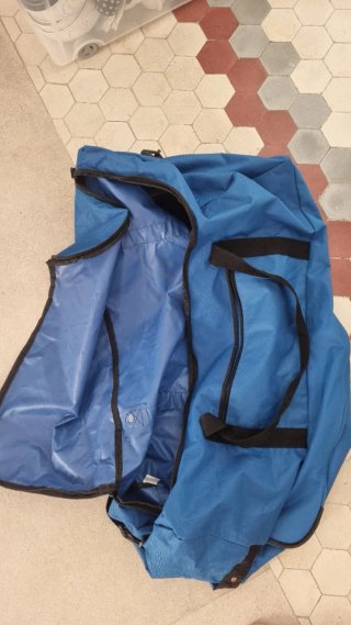 Saco de viaje azul
