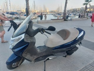 Suzuki Burgman 125 Maxi Scooter Azul/Gris