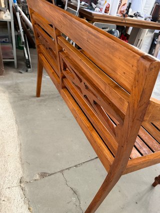 Banco de madera maciza nuevo