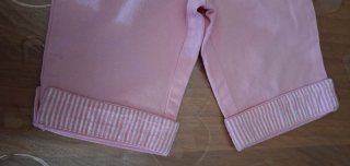 Pantaloncini rosa bimba con risvolto