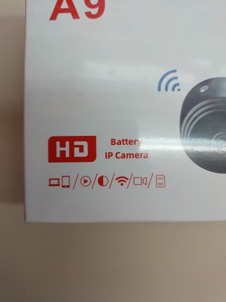 Mini Cámara WiFi A9 HD Sin Audio Vigilancia Compacta, Visión Remota y Batería Integrada