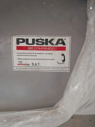 Compresor PUSKA 500L HP 7.5 Prácticamente nuevo
