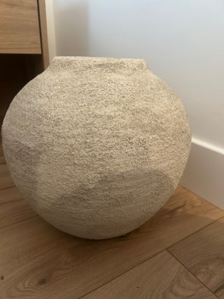 Jarrón Zara Home Cerámica Beige