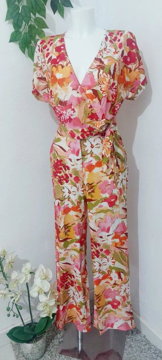 Mono Largo Estampado Floral Talla S