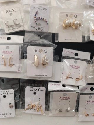 Lote pendientes Xuping gold filled y acero
