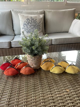 Monederos crochet artesanales en todos los colores