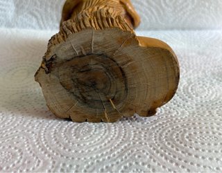 Mini scultura sacra in legno d'olivo