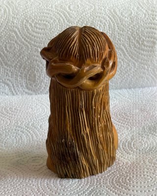 Mini scultura sacra in legno d'olivo