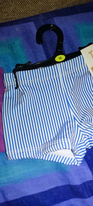 Pantalón niño rayas azules 18 meses