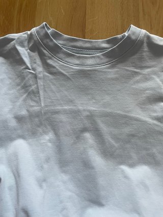 Camiseta Bershka básica azul talla XXS
