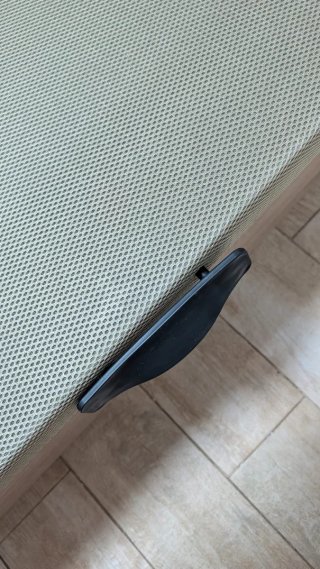 Canapé abatible madera y tela de 105 cm.