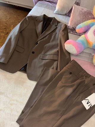 Traje Zara Hombre Nuevo Talla 50/42 Marrón