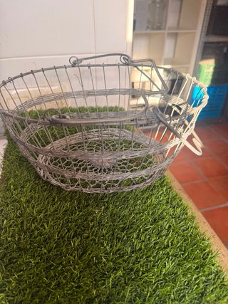 Cesta metálica de alambre