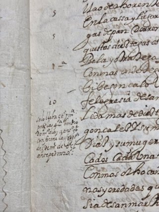 Documento Histórico 1644