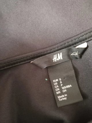 Maglia donna con peplo poliestere nero S