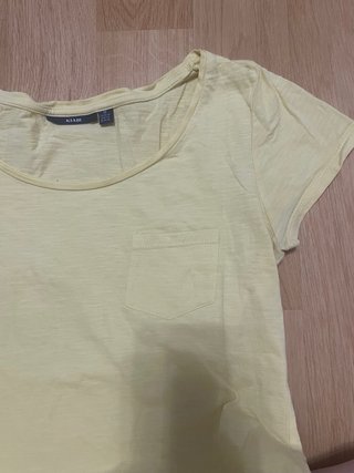 Camiseta Kiabi Mujer Talla M Amarilla