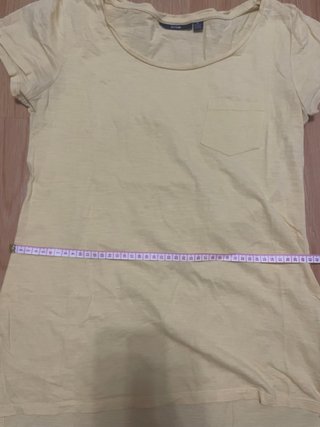 Camiseta Kiabi Mujer Talla M Amarilla
