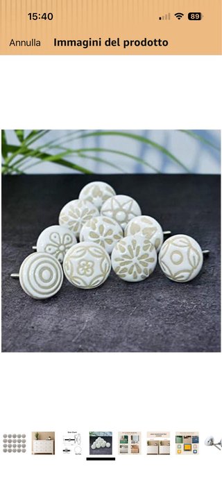 10 Pomelli Ceramica Nuovi