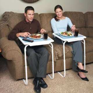 Mesa auxiliar plegable ajustable