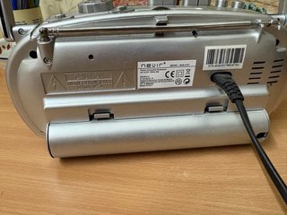 Radio Casete Nevir Gris/Plata