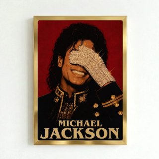 Quadro Michael Jackson Oro Rosso