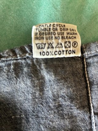 Camisa Valentino Jeans Vintage Algodón Azul Talla