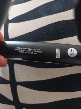 Raqueta de Tenis Babolat 275 gramos empuñadura 3