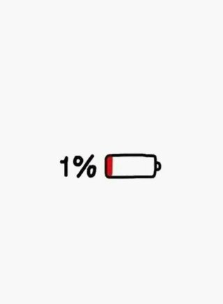 Pegatina 1% Batería Baja meme