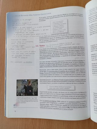 Lengua castellana y literatura, 2 Bachillerato