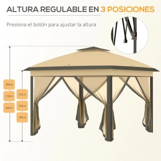 Carpa Beige y Marrón